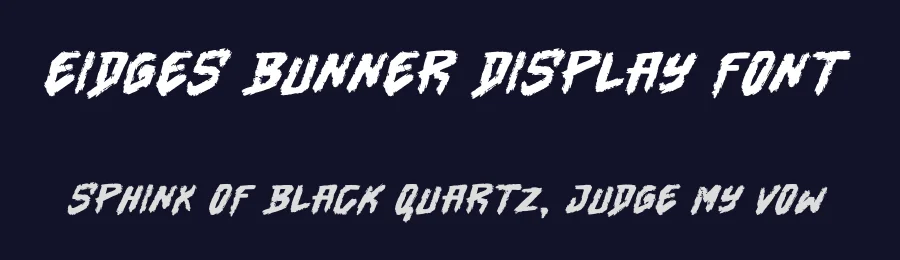 Eidges Bunner Display Font by Dhabee — Script Handwritten Font — thumbnail 2