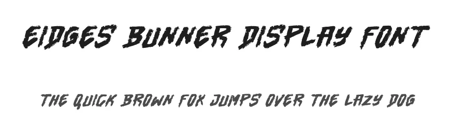 Eidges Bunner Display Font by Dhabee — Script Handwritten Font