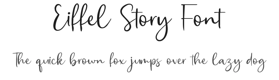 Eiffel Story Font by Allouse.Studio — Script Handwritten Font
