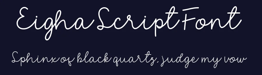 Eigha Script Font by GlyphStyle — Script Handwritten Font — thumbnail 2