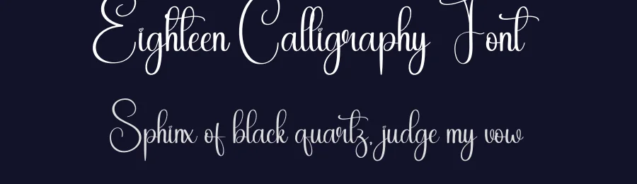 Eighteen Calligraphy Font by creativeletter — Script Handwritten Font — thumbnail 2