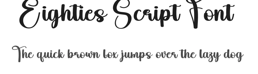 Eighties Script Font by andikastudio — Script Handwritten Font