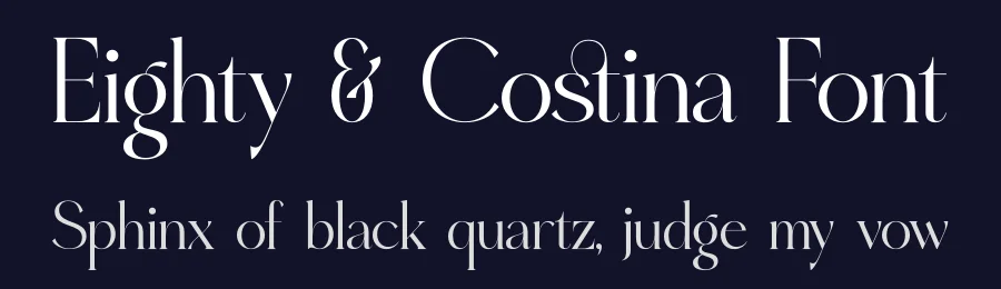Eighty & Costina Font by timelesstype.co — Display Font — thumbnail 2