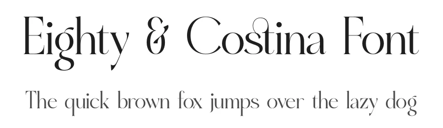 Eighty & Costina Font by timelesstype.co — Display Font