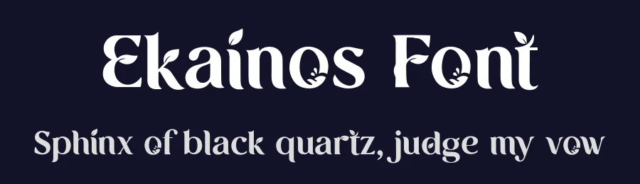 Ekainos Font by letterhanna — Display Font — thumbnail 2