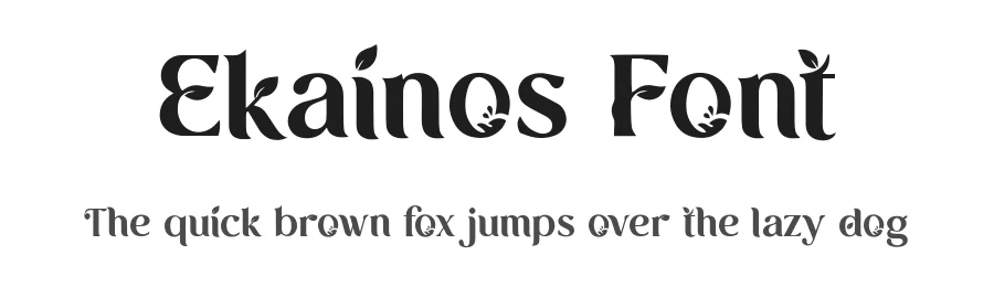 Ekainos Font by letterhanna — Display Font