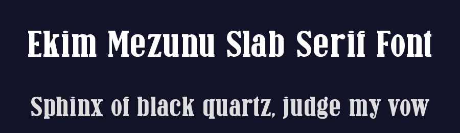 Ekim Mezunu Slab Serif Font by AmruID — Slab Serif Font — thumbnail 2