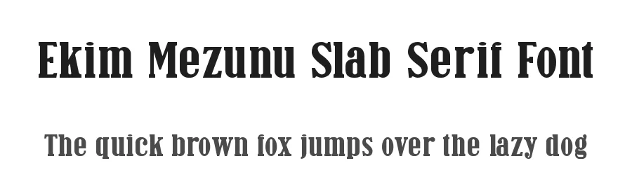 Ekim Mezunu Slab Serif Font by AmruID — Slab Serif Font