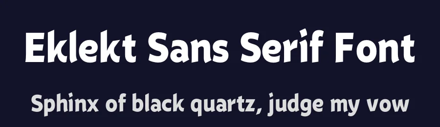 Eklekt Sans Serif Font by Yinon Ezra — Sans Serif Font — thumbnail 2