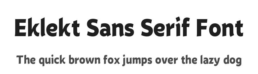 Eklekt Sans Serif Font by Yinon Ezra — Sans Serif Font