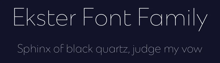Ekster Font Family by Indian Type Foundry — Sans Serif Font — thumbnail 2
