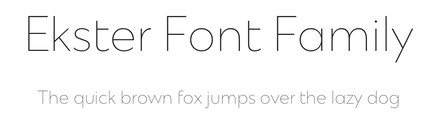 Ekster Font Family by Indian Type Foundry — Sans Serif Font