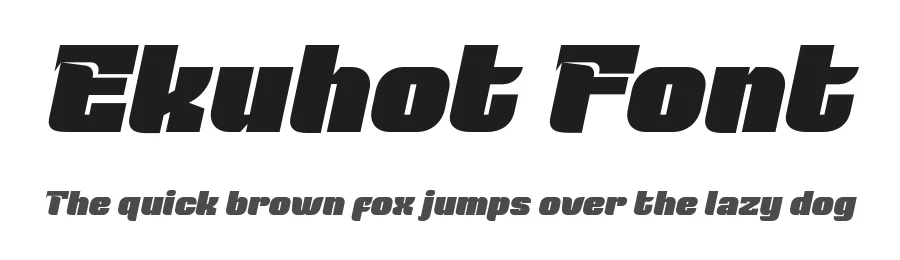 Ekuhot Font by productype — Display Font