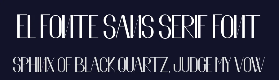 El Fonte Sans Serif Font by Gilar Studio — Sans Serif Font — thumbnail 2