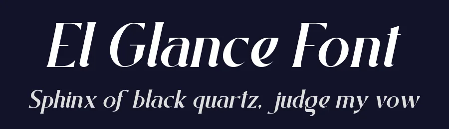 El Glance Font by Heinzel Std. — Serif Font — thumbnail 2