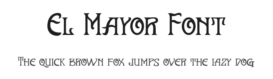 El Mayor Font by TypeFactory — Display Font