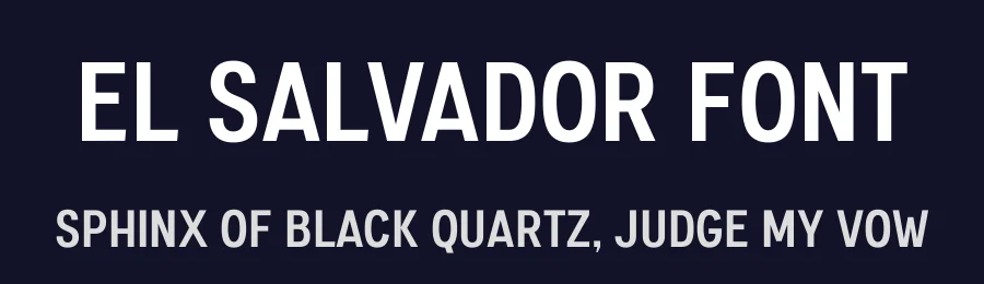 El Salvador Font by Sandylukee — Sans Serif Font — thumbnail 2