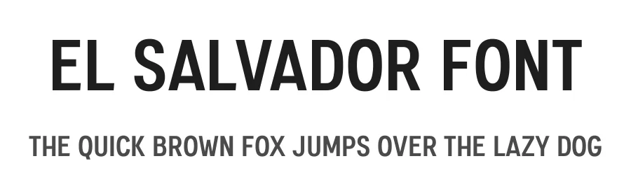 El Salvador Font by Sandylukee — Sans Serif Font