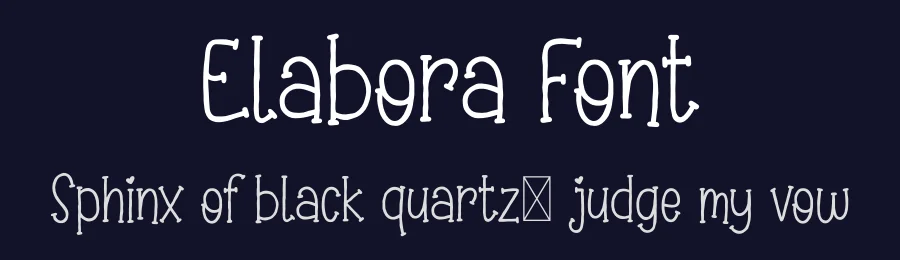 Elabora Font by Zafara — Decorative Font — thumbnail 2
