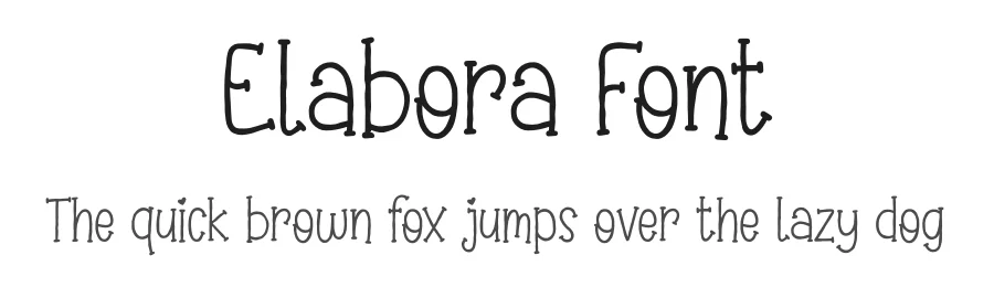 Elabora Font by Zafara — Decorative Font