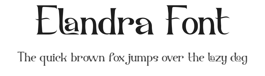Elandra Font by VinType — Display Font