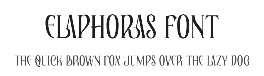 Elaphoras Font by Storytype — Serif Font