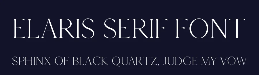 Elaris Serif Font by Paul van Oijen — Serif Font — thumbnail 2