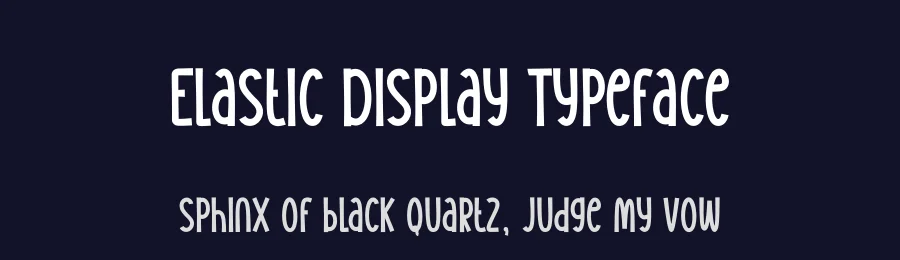 Elastic Display Typeface by andikastudio — Display Font — thumbnail 2