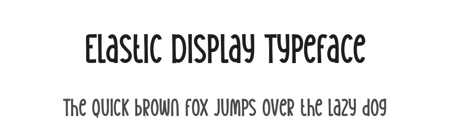 Elastic Display Typeface by andikastudio — Display Font