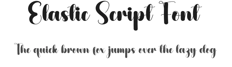 Elastic Script Font by andikastudio ā Script Handwritten Font
