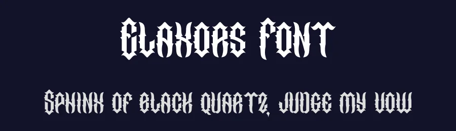 Elaxors Font by Dhabee — Blackletter Font — thumbnail 2