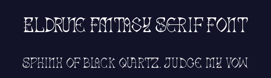 Eldrune Fantasy Serif Font by Letterara Studio — Decorative Font — thumbnail 2