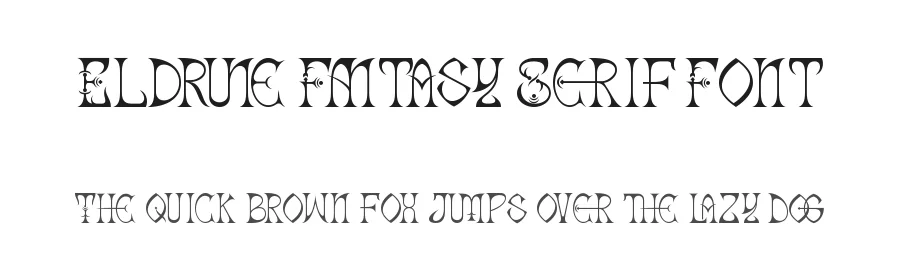 Eldrune Fantasy Serif Font by Letterara Studio — Decorative Font