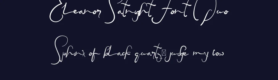 Eleanor Satnight Font Duo by edricstudio — Script Handwritten Font — thumbnail 2