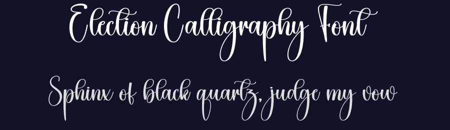 Election Calligraphy Font by creativeletter — Script Handwritten Font — thumbnail 2