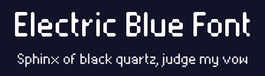 Electric Blue Font by Font Spectrum — Display Font — thumbnail 2