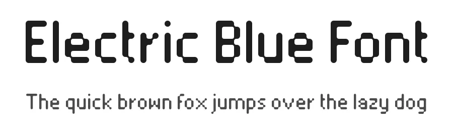 Electric Blue Font by Font Spectrum — Display Font