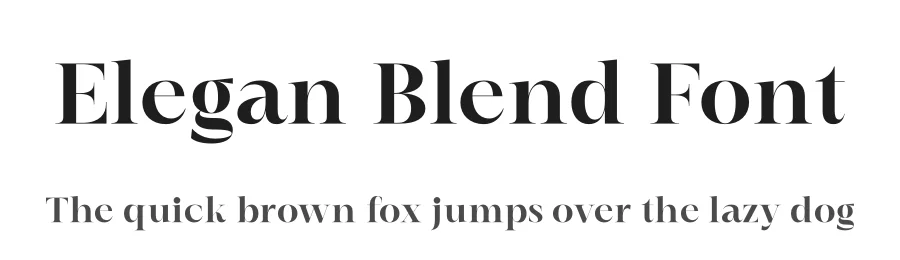 Elegan Blend Font by letterenastudios — Serif Font
