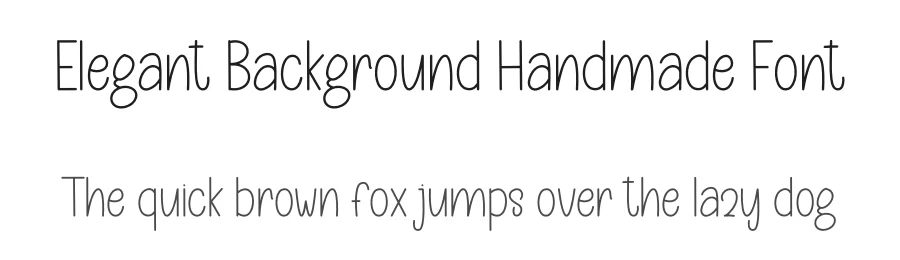 Elegant Background Handmade Font by freshtypeink — Display Font