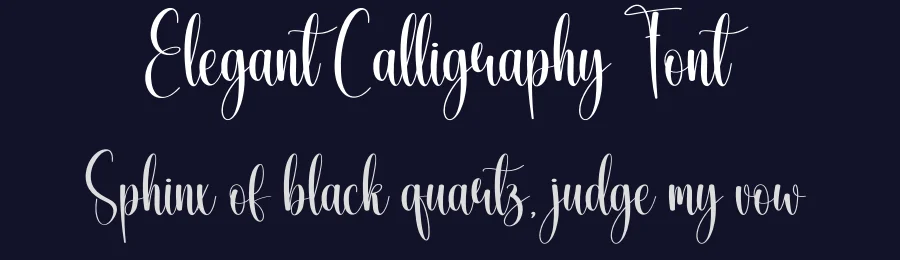 Elegant Calligraphy Font by creativeletter — Script Handwritten Font — thumbnail 2