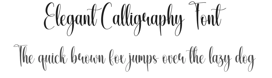 Elegant Calligraphy Font by creativeletter — Script Handwritten Font