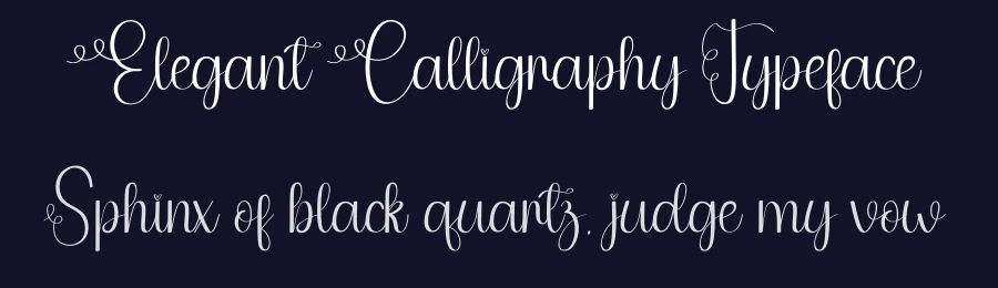 Elegant Calligraphy Typeface by creativeletter — Script Handwritten Font — thumbnail 2