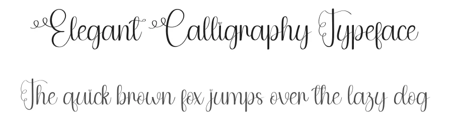 Elegant Calligraphy Typeface by creativeletter — Script Handwritten Font