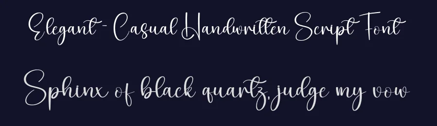 Elegant – Casual Handwritten Script Font by creativeletter — Script Handwritten Font — thumbnail 2