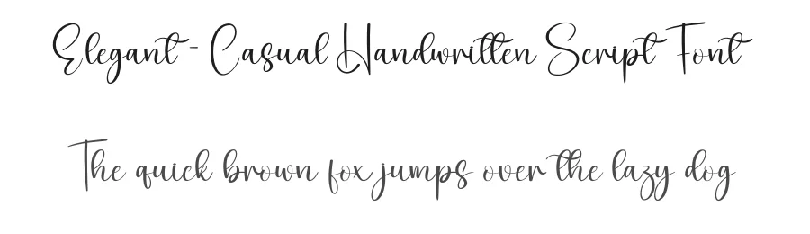 Elegant – Casual Handwritten Script Font by creativeletter — Script Handwritten Font