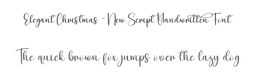 Elegant Christmas – New Script Handwritten Font by creativeletter — Script Handwritten Font