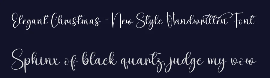 Elegant Christmas – New Style Handwritten Font by creativeletter — Script Handwritten Font — thumbnail 2