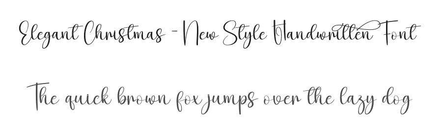 Elegant Christmas – New Style Handwritten Font by creativeletter — Script Handwritten Font