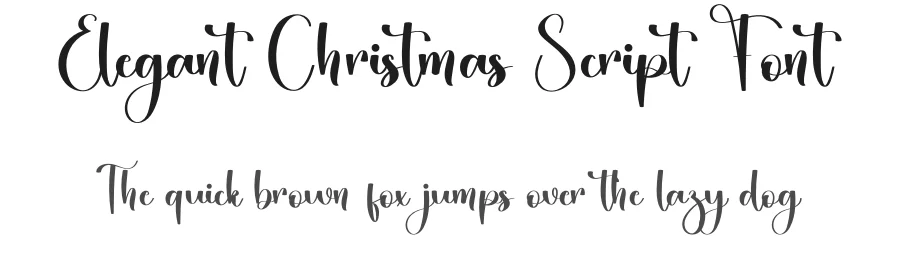 Elegant Christmas Script Font by freshtypeink — Script Handwritten Font