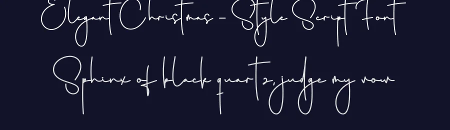 Elegant Christmas – Style Script Font by creativeletter — Script Handwritten Font — thumbnail 2